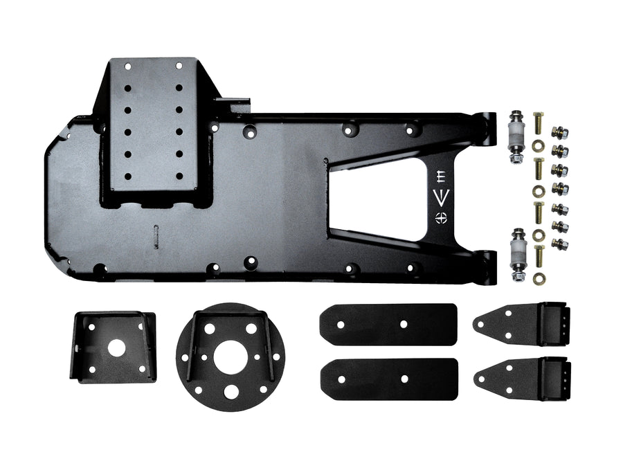 Jeep JL HD Hinge Tire Carrier 18-Present Wrangler JL Black Powdercoat EVO Manufacturing