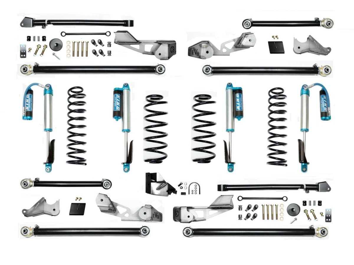 Jeep Wrangler JLU 4.5 Inch JLU High Clearance Long Arm with EVO SPEC King 2.5 Inch Shocks EVO Mfg