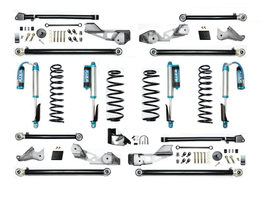 Jeep Wrangler JLU 4.5 Inch JLU High Clearance Long Arm with EVO SPEC King 2.5 Inch Shocks EVO Mfg