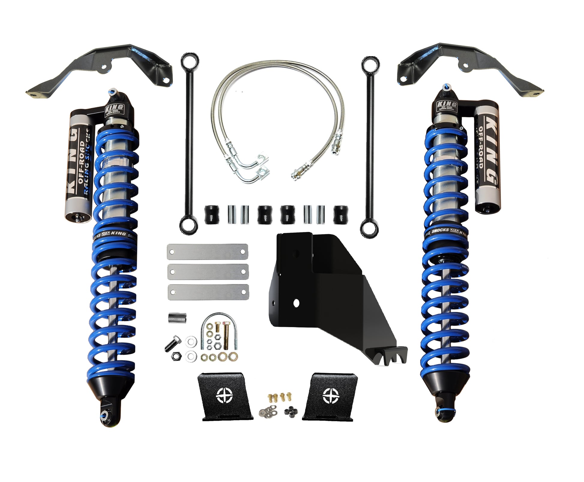 Jeep Gladiator Rear Bolt On Coilover Kit With Adjusters Black EVO Manufacturing