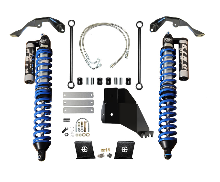 Jeep Gladiator Rear Bolt On Coilover Kit With Adjusters Black EVO Manufacturing