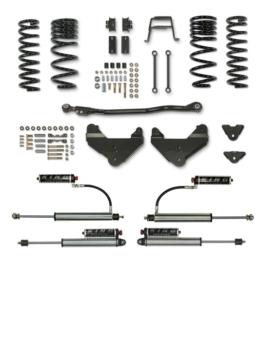 2019-Present Ram 2500 Diesel 3.5 Inch Lift with King 2.5 Inch Remote Reservoir Shocks And Compression Adjusters EVO Manufacturing