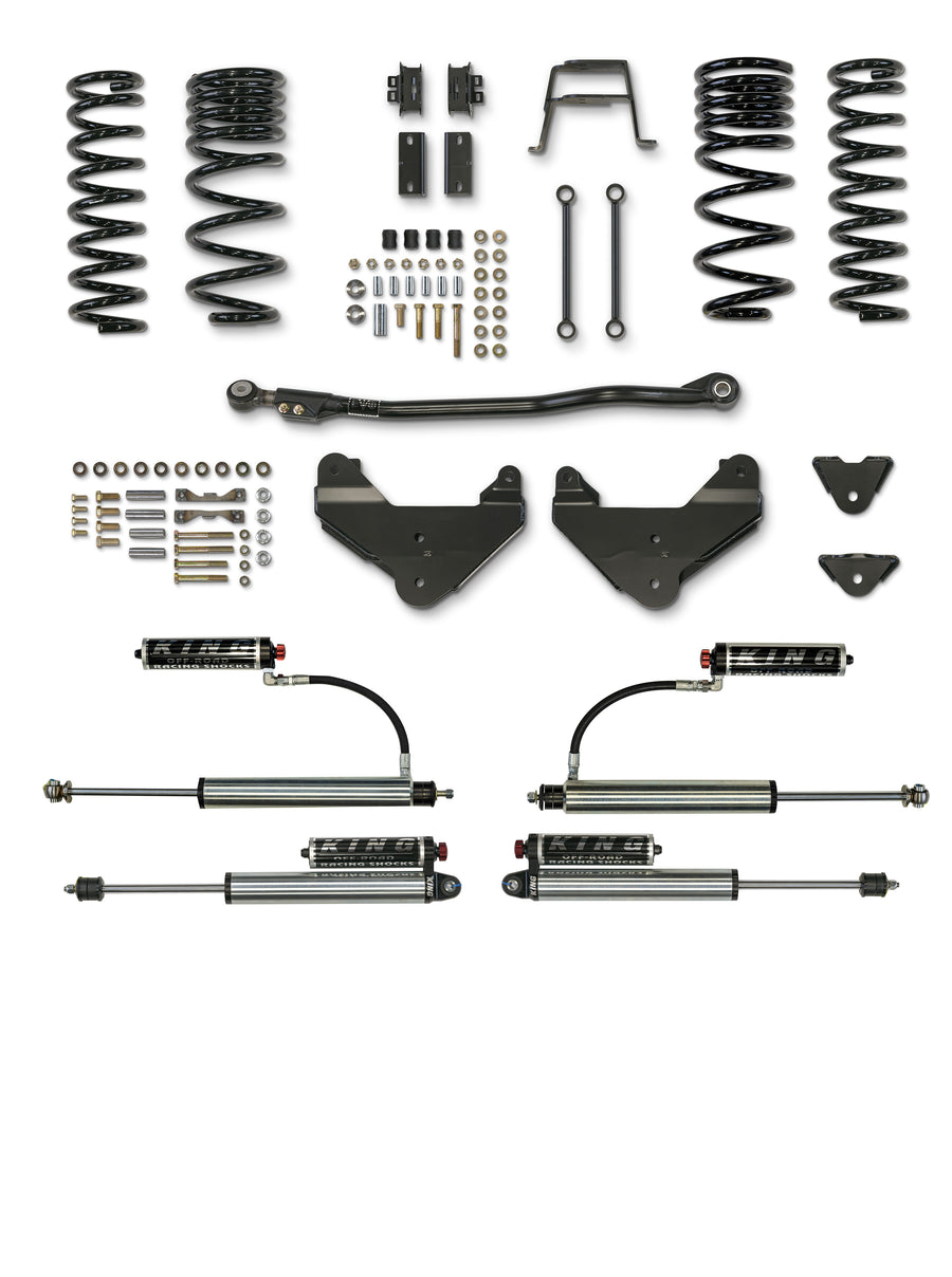 2019-Present Ram 2500 Diesel 3.5 Inch Lift with King 2.5 Inch Remote Reservoir Shocks And Compression Adjusters EVO Manufacturing