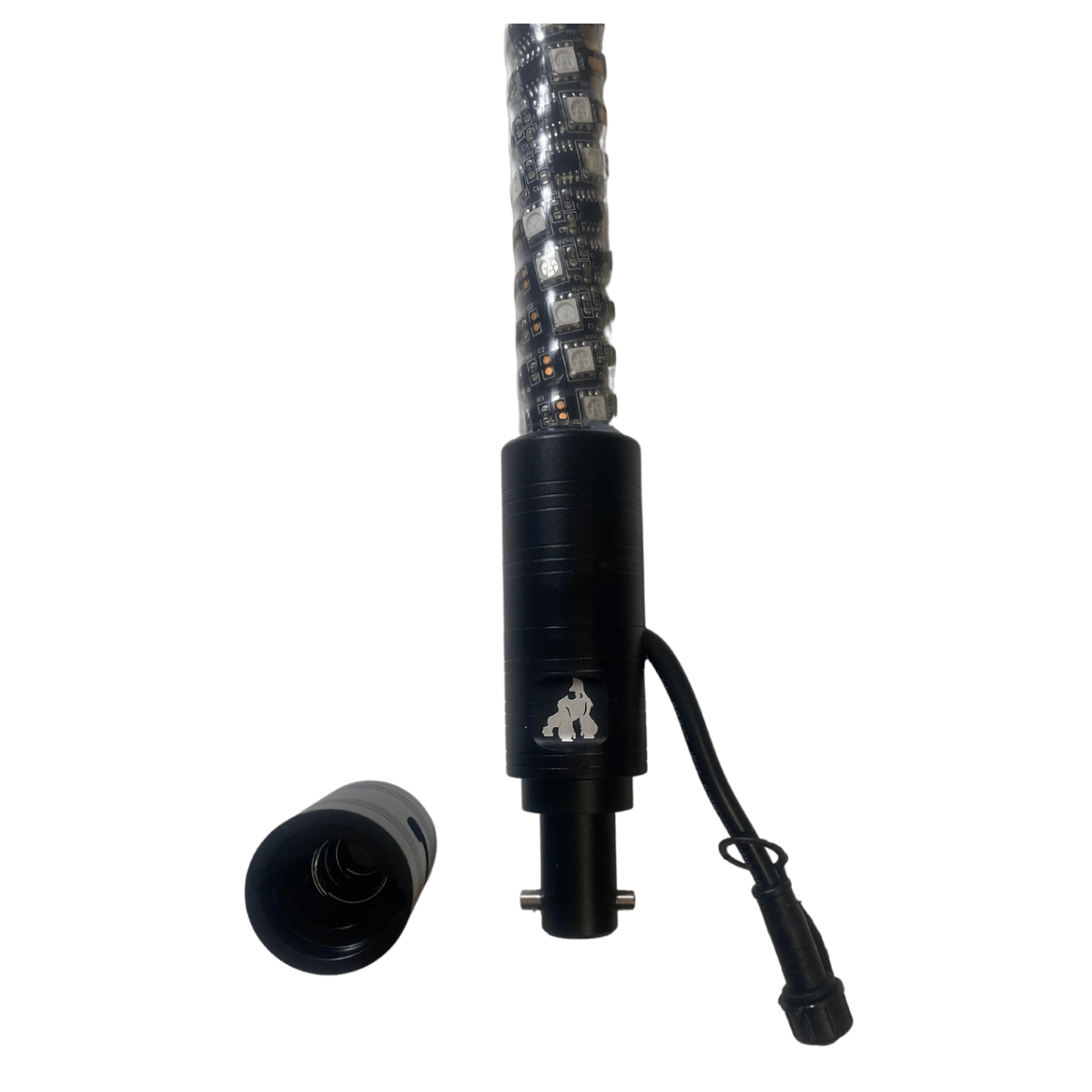 3' LED Whip Elite HD II Single Whip Magnetic Mount