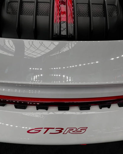 "GT3 RS" Rear Bumper Vinyl Logo Decal Emblem for Porsche Vehicles (992)