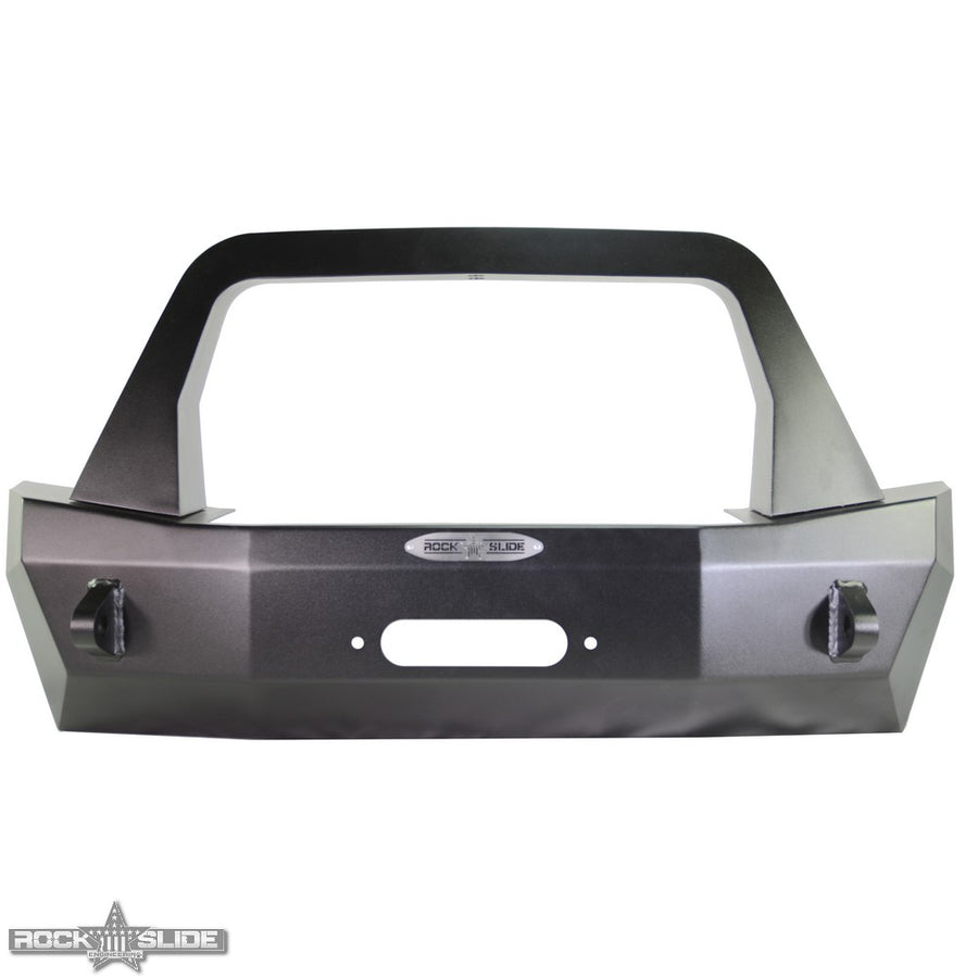 Jeep JL Shorty Front Bumper For 18-Pres Wrangler JL Complete With Winch Plate Rigid Series Rock Slide Engineering