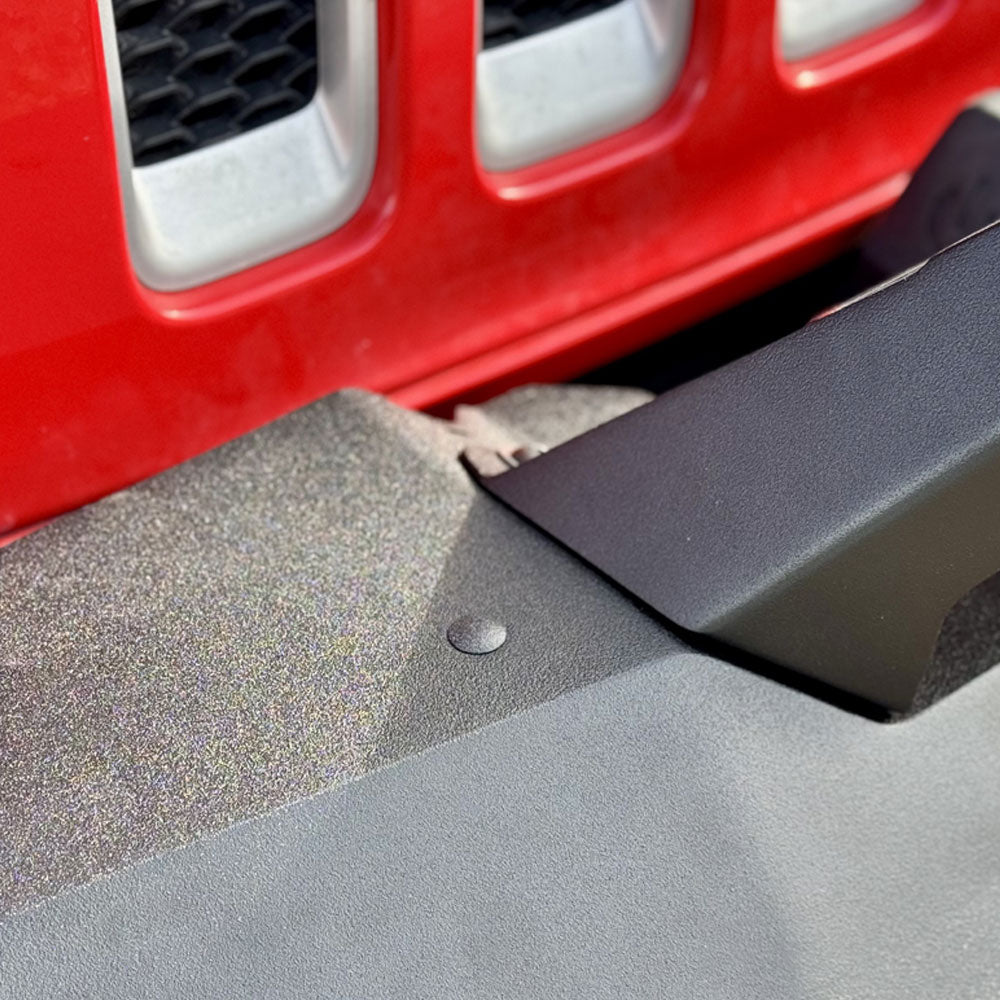 Shorty Front Bumper With Winch Plate For 18-25 Jeep Wrangler JL 2-4 Door 20-25 Gladiator