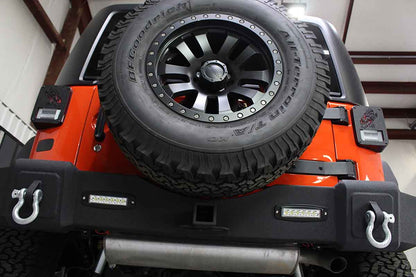 Fishbone Offroad Rear Bumper with LED Lights for 2007-2018 Jeep Wrangler FB22032