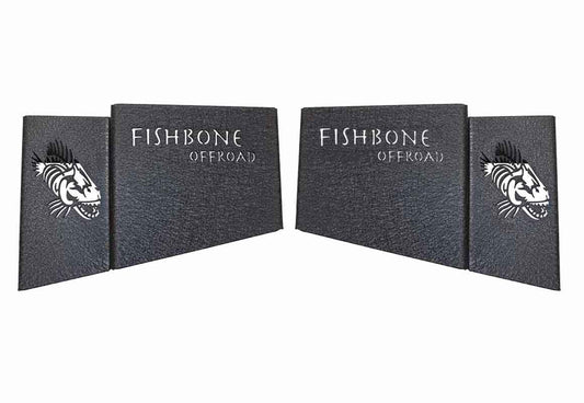 Fishbone Offroad Wheel Well Storage Bins for 2018-2023 Wrangler Unlimited JLU FB25100