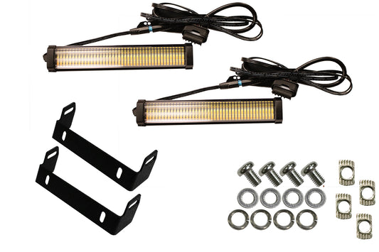Fishbone Offroad 7" Turn Signal & Side Marker Lights and Brackets FB31456