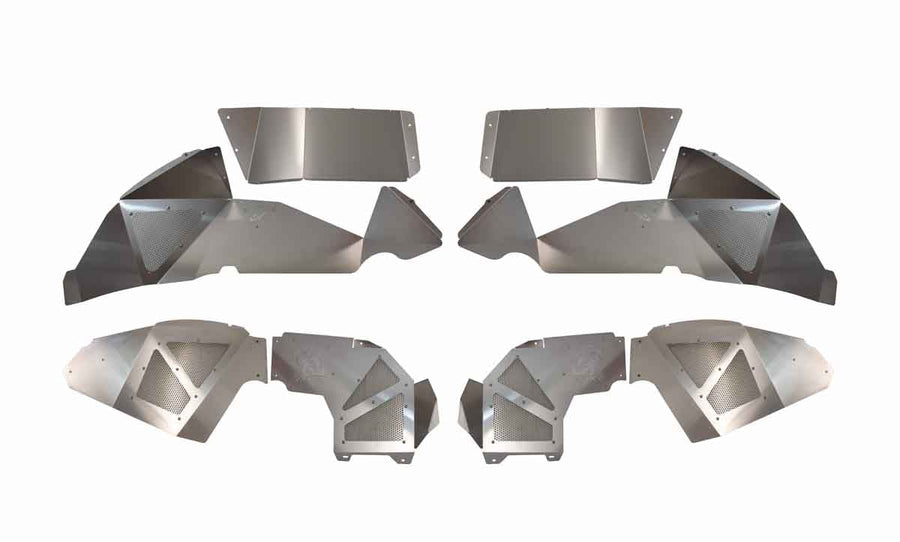 Fishbone Offroad 2018-Current Jeep Wrangler JL Raw Aluminum Inner Fenders - Legacy Model - Set FB33108