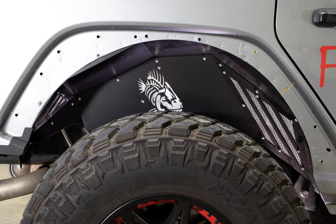 Fishbone Offroad RAW Aluminum Inner Fenders for 2018 & Up Jeep Wrangler/Gladiator FB33192F