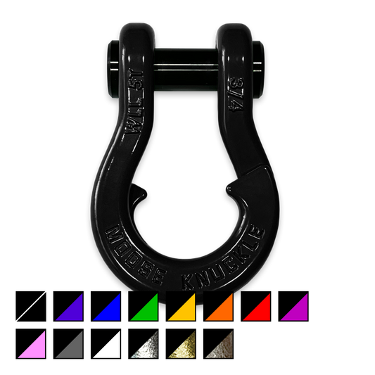 Jowl Recovery Split Shackle 3/4 Black Hole Moose Knuckle Offroad