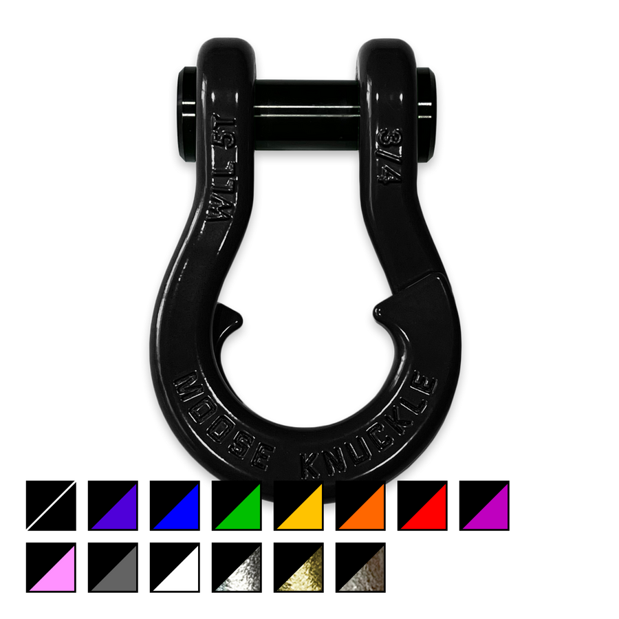 Jowl Recovery Split Shackle 3/4 Black Hole Moose Knuckle Offroad