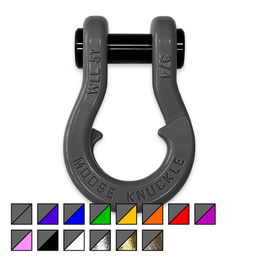 Jowl Recovery Split Shackle 3/4 Gun Gray Moose Knuckle Offroad