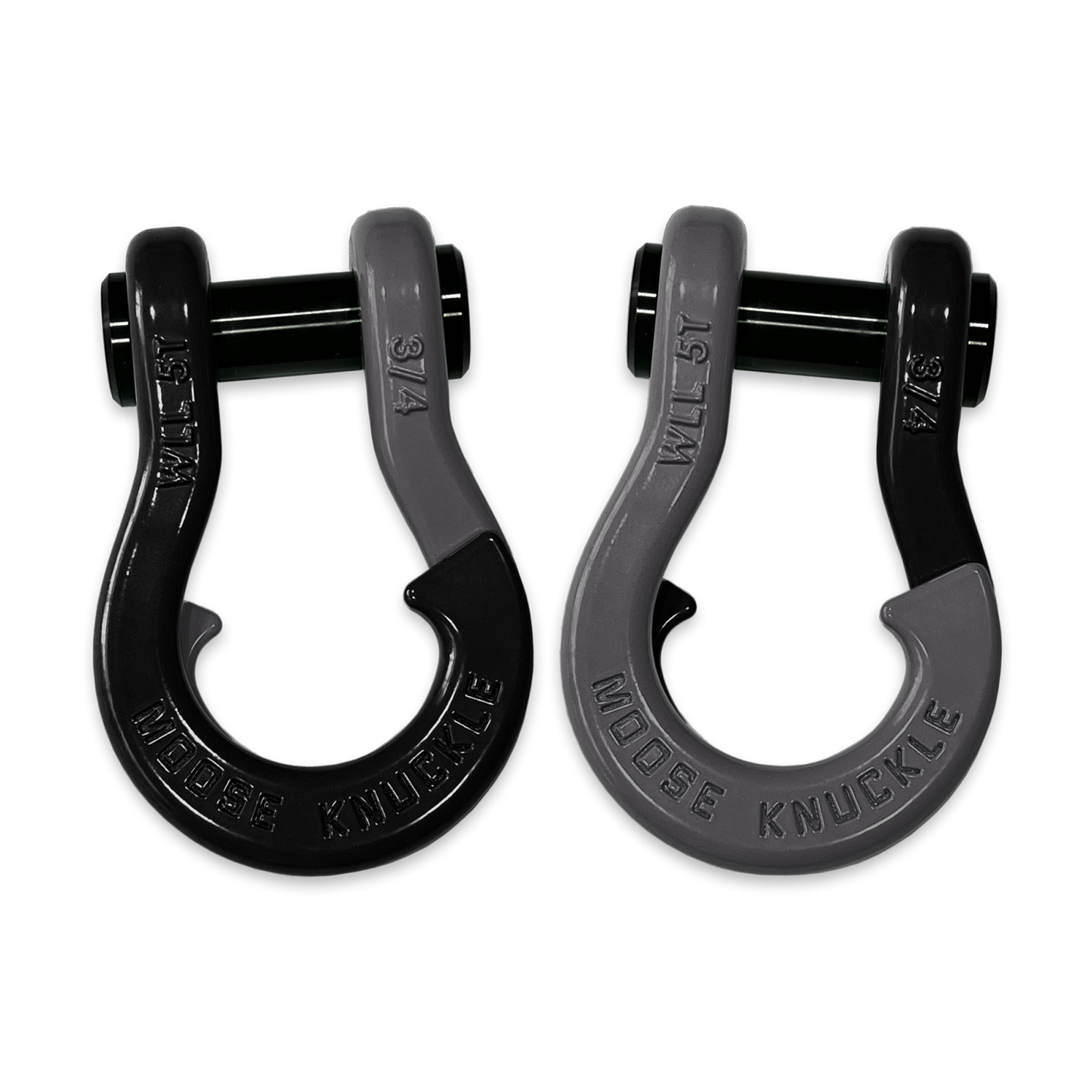 Jowl Recovery Split Shackle 3/4 Black Hole Moose Knuckle Offroad