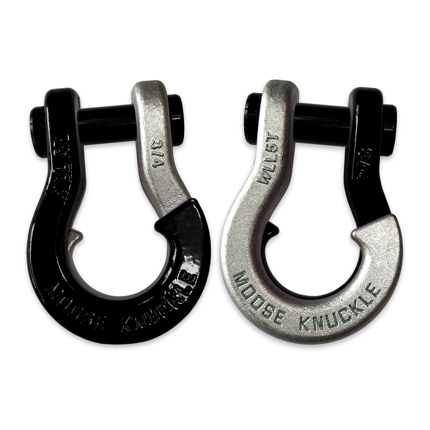 Jowl Recovery Split Shackle 3/4 Black Hole Moose Knuckle Offroad
