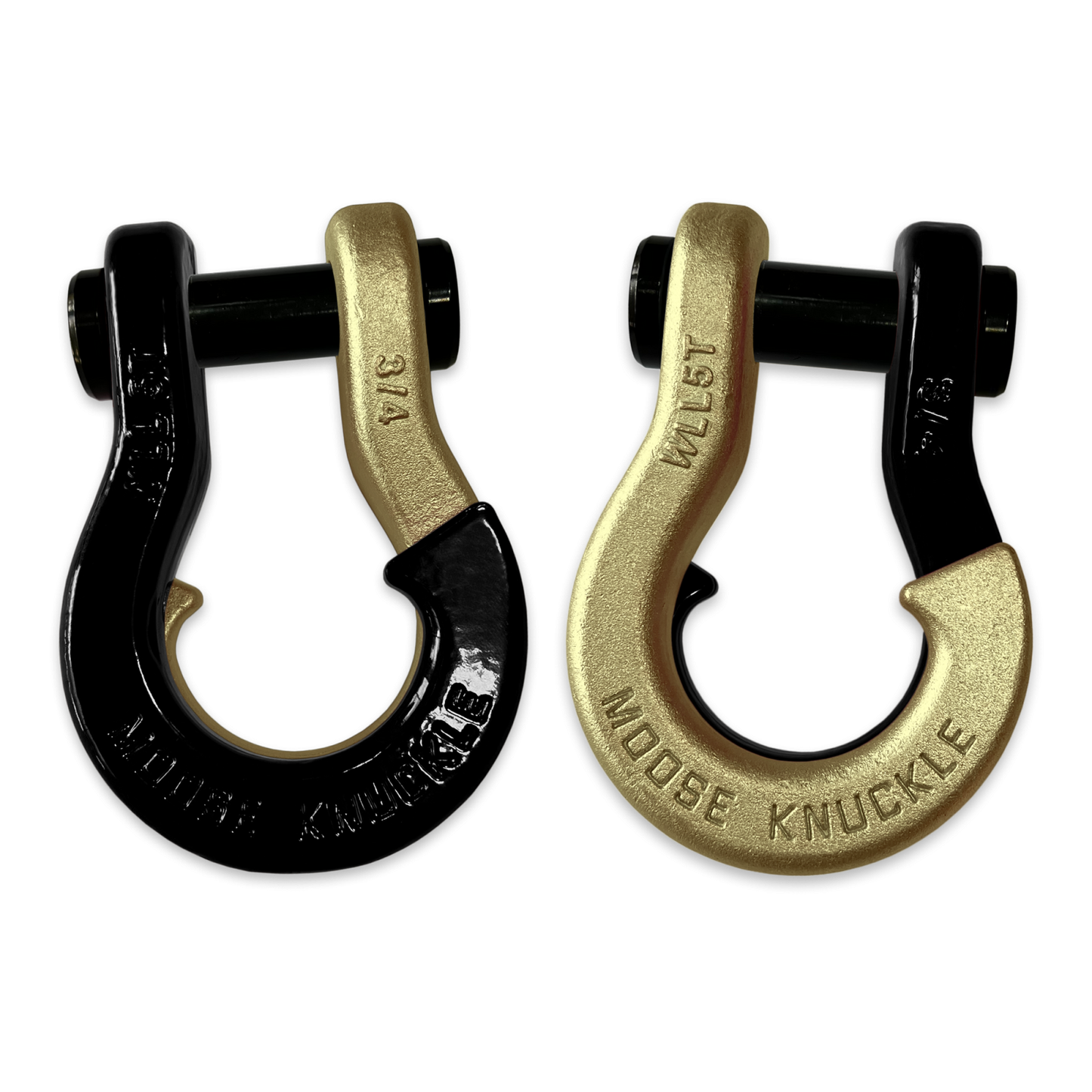 Jowl Recovery Split Shackle 3/4 Black Hole Moose Knuckle Offroad