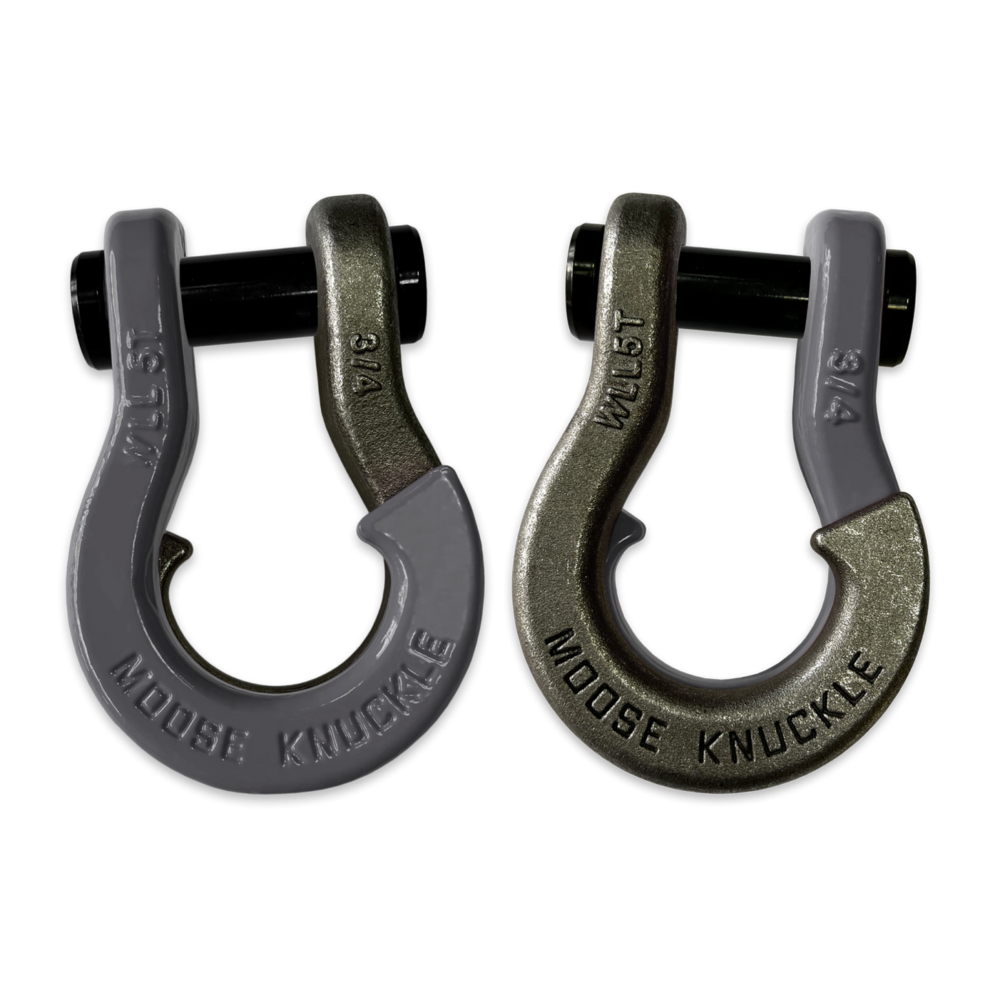 Jowl Recovery Split Shackle 3/4 Gun Gray Moose Knuckle Offroad