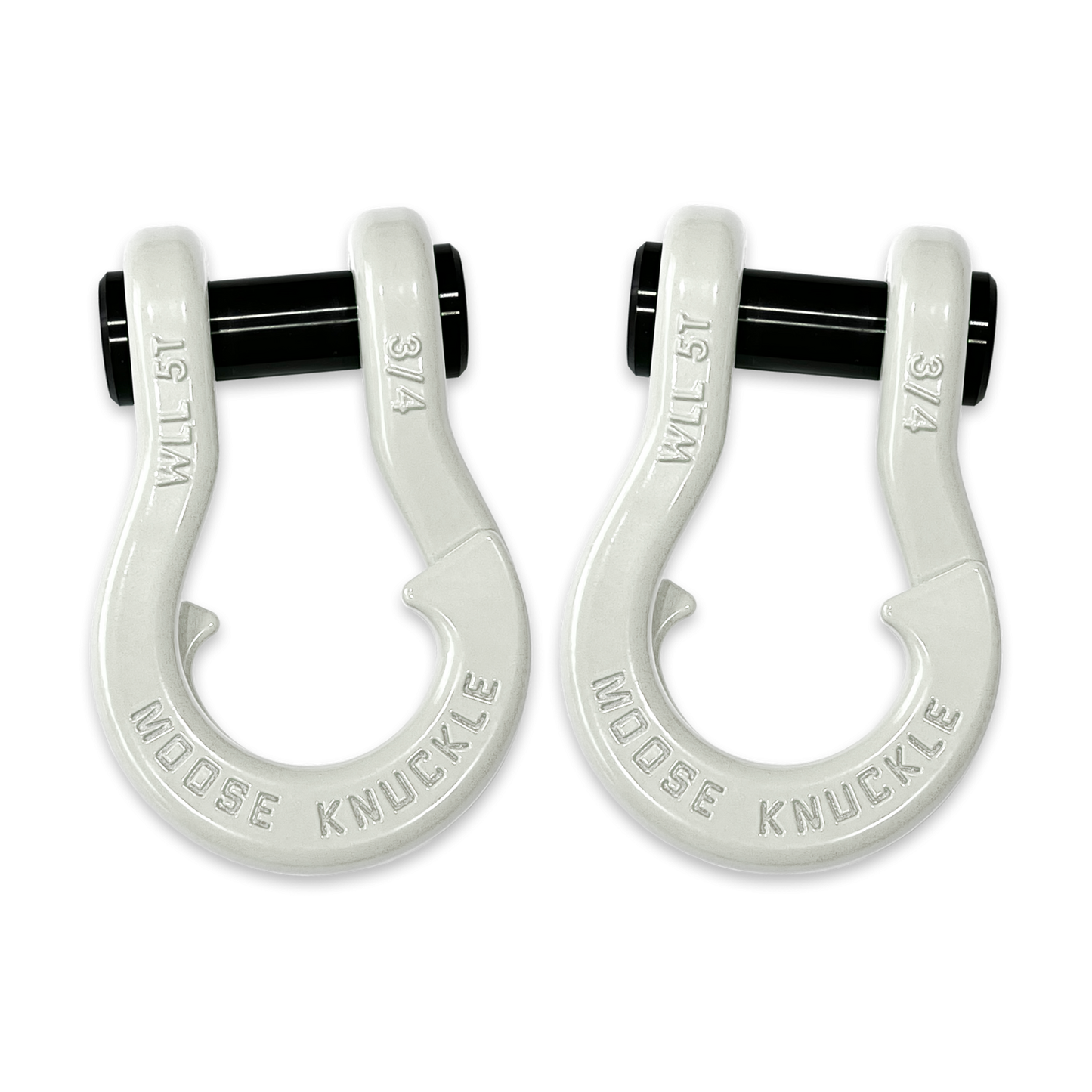 Jowl Recovery Split Shackle 3/4 Pure White Moose Knuckle Offroad