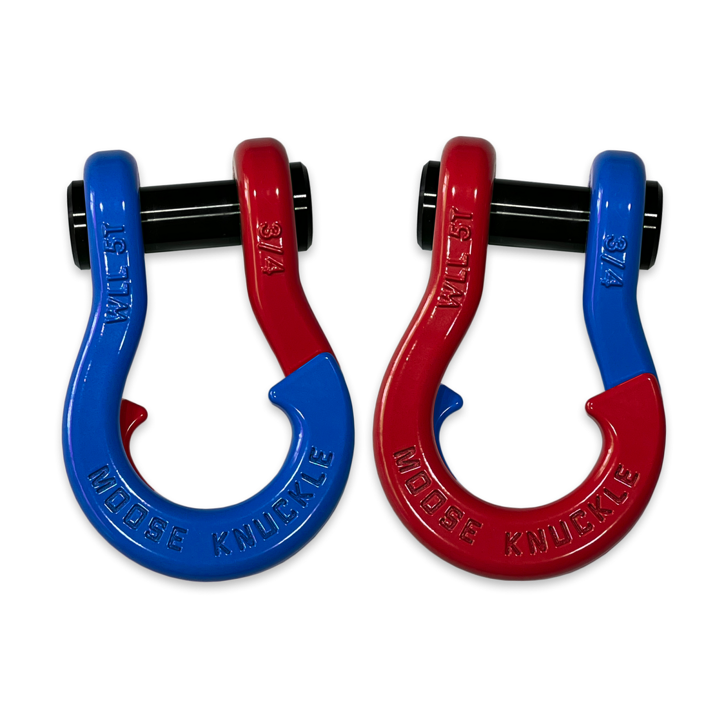Jowl Recovery Split Shackle 3/4 Blue Balls Moose Knuckle Offroad
