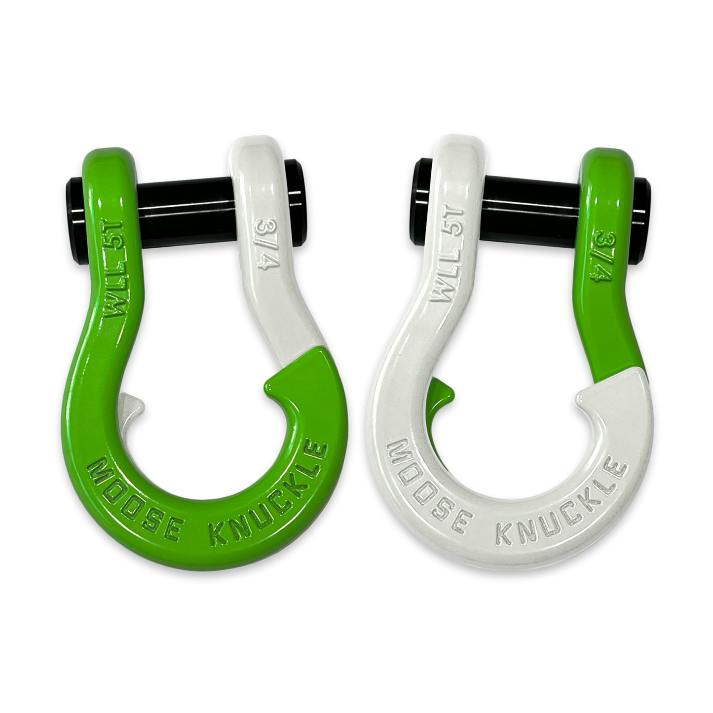 Jowl Recovery Split Shackle 3/4 Sublime Green Moose Knuckle Offroad