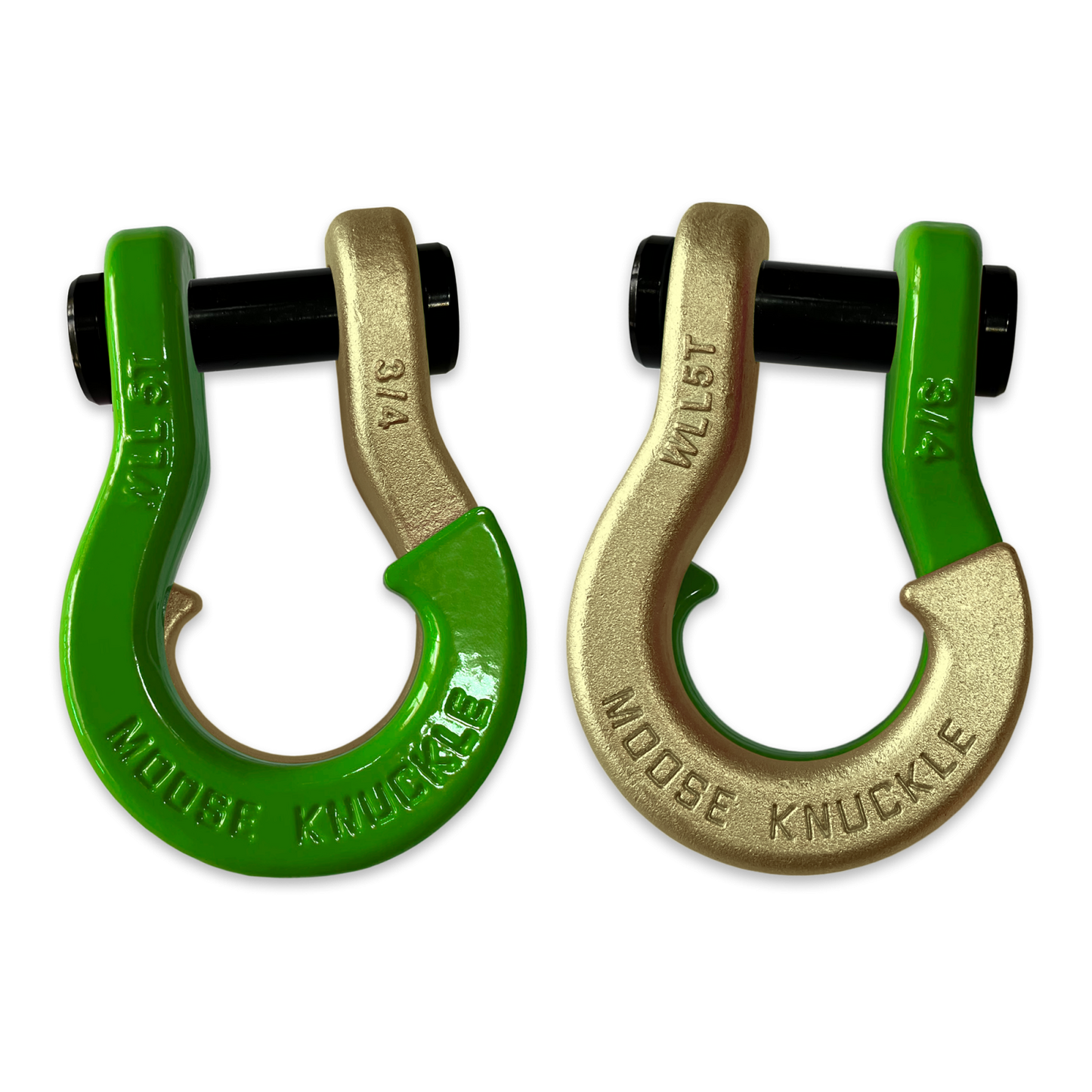 Jowl Recovery Split Shackle 3/4 Sublime Green Moose Knuckle Offroad
