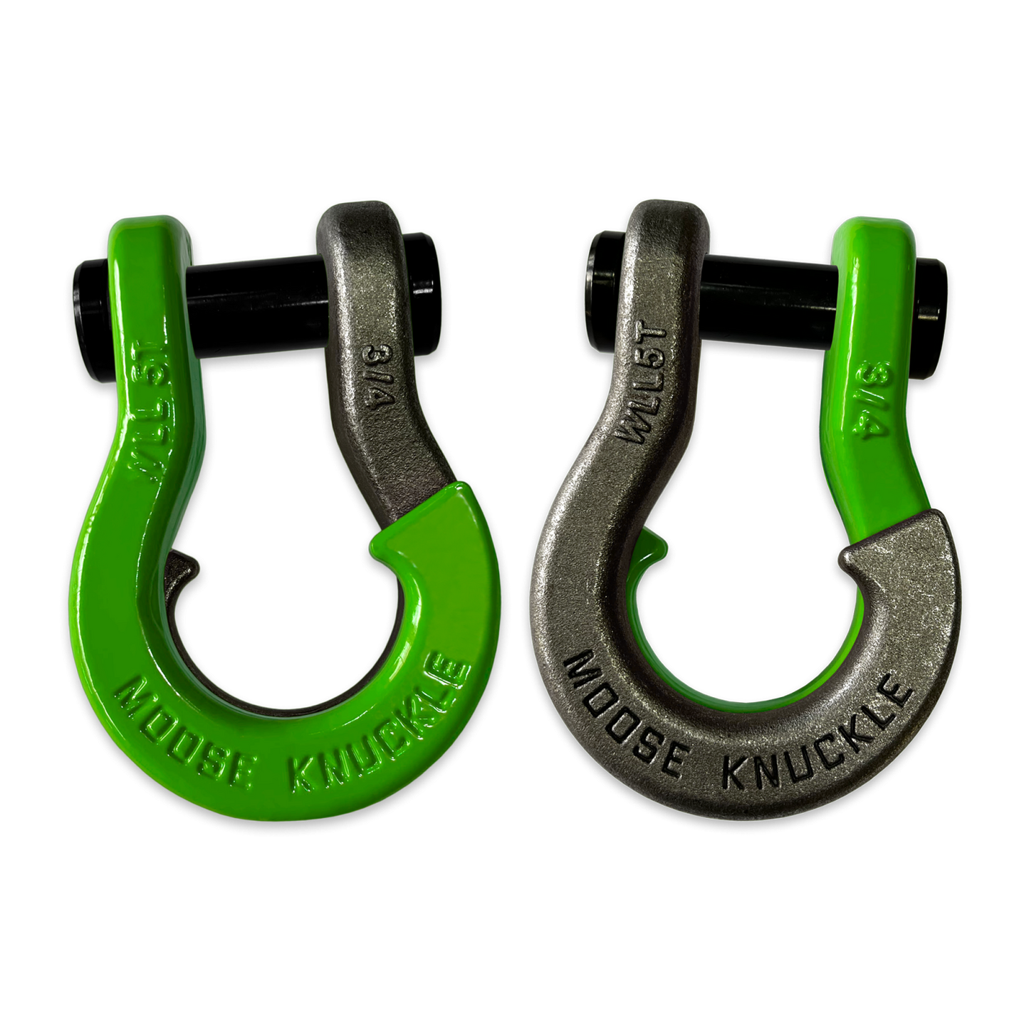 Jowl Recovery Split Shackle 3/4 Sublime Green Moose Knuckle Offroad