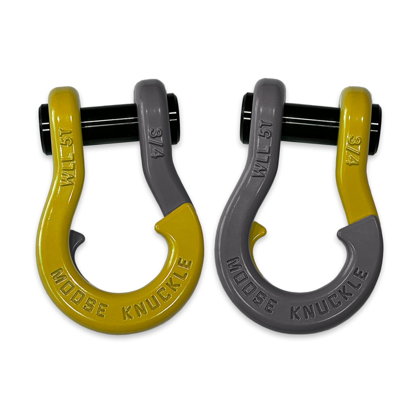 Jowl Recovery Split Shackle 3/4 Detonator Yellow Moose Knuckle Offroad