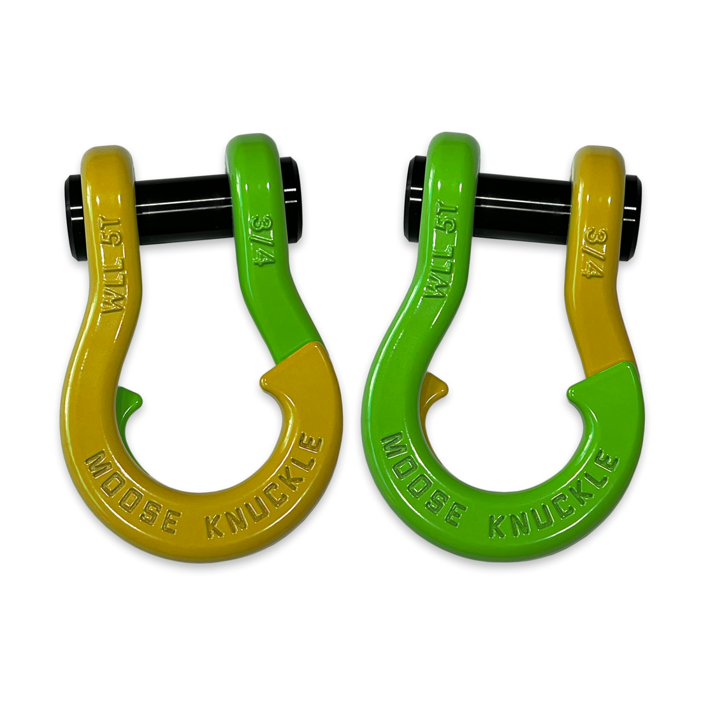 Jowl Recovery Split Shackle 3/4 Detonator Yellow Moose Knuckle Offroad