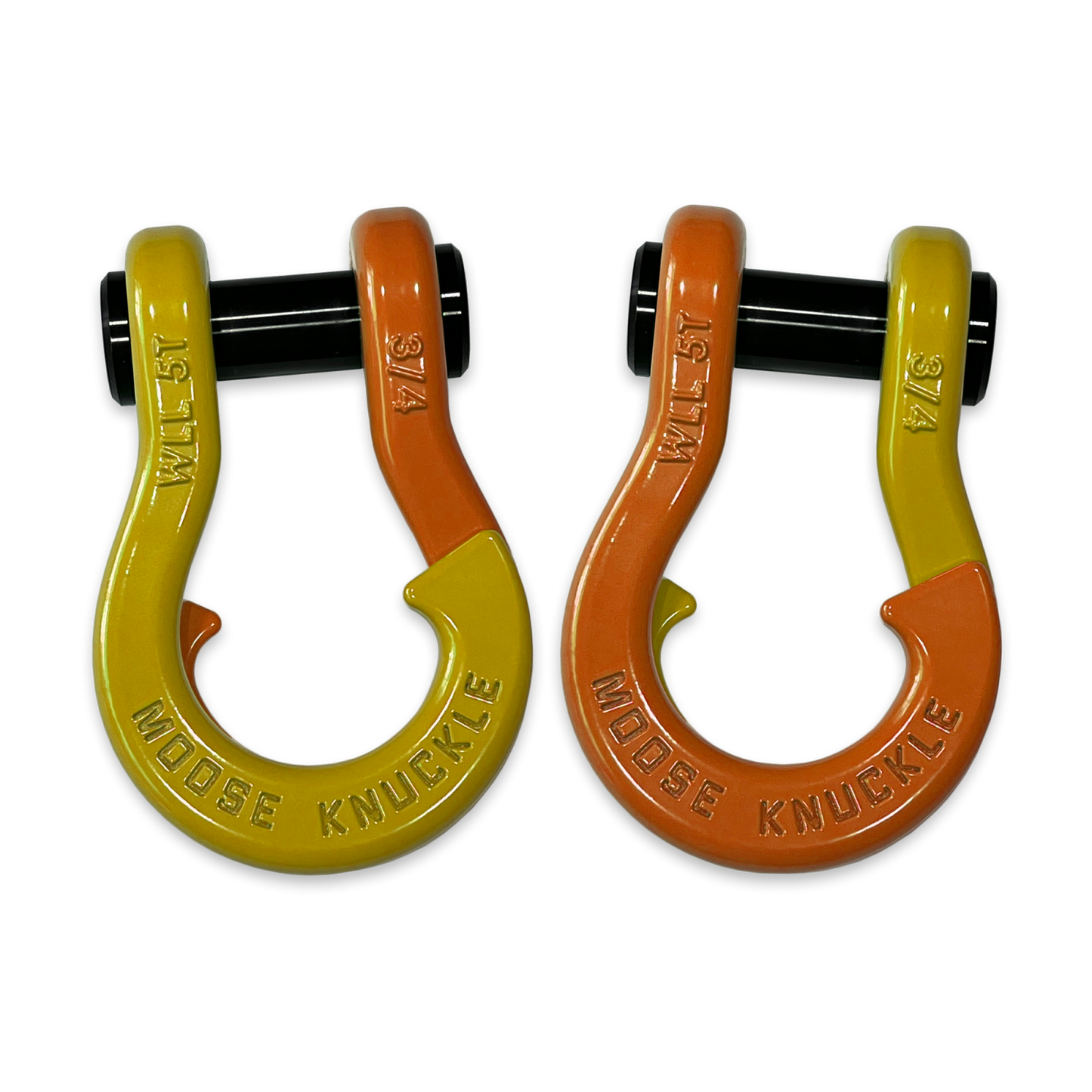 Jowl Recovery Split Shackle 3/4 Detonator Yellow Moose Knuckle Offroad