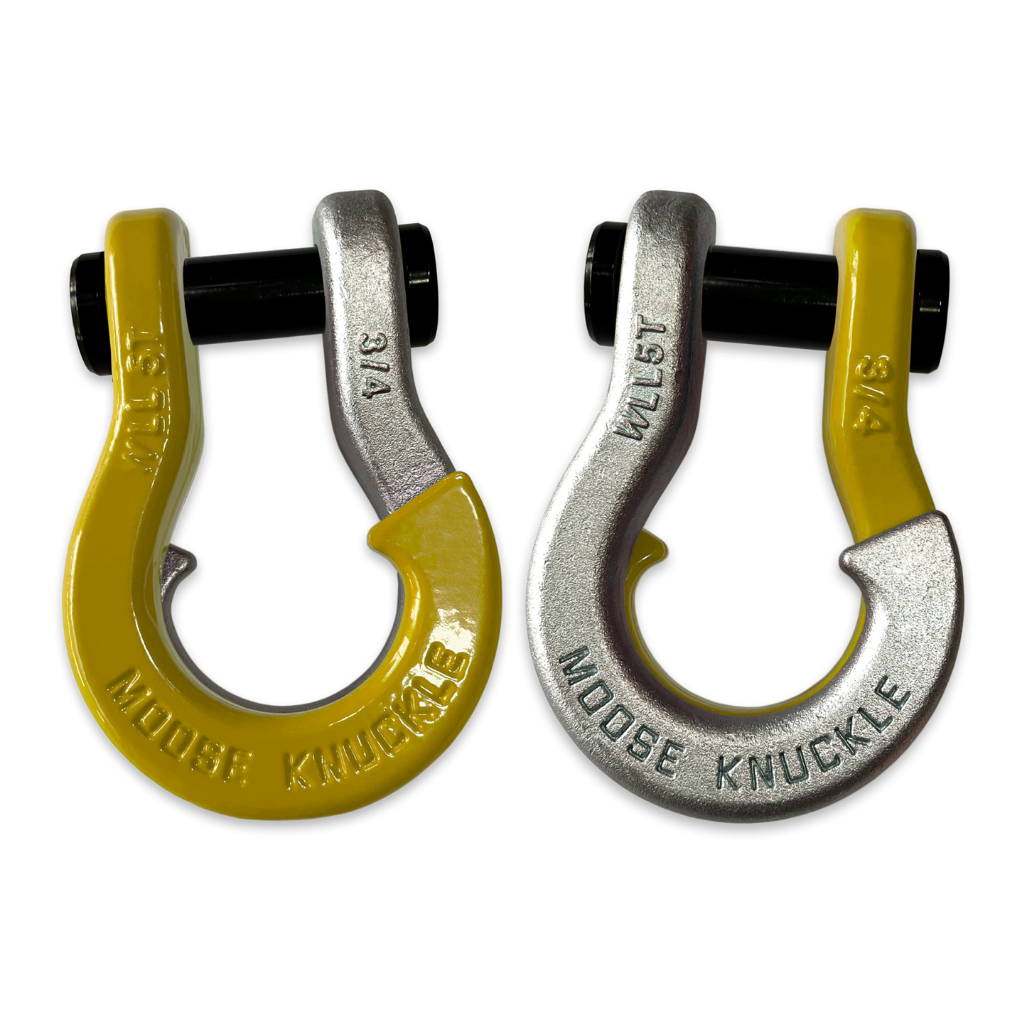 Jowl Recovery Split Shackle 3/4 Detonator Yellow Moose Knuckle Offroad