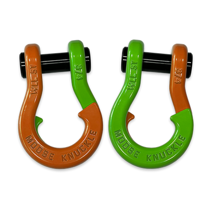 Jowl Recovery Split Shackle 3/4 Obscene Orange Moose Knuckle Offroad