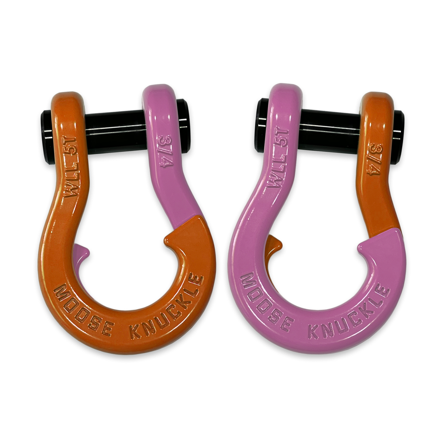 Jowl Recovery Split Shackle 3/4 Obscene Orange Moose Knuckle Offroad