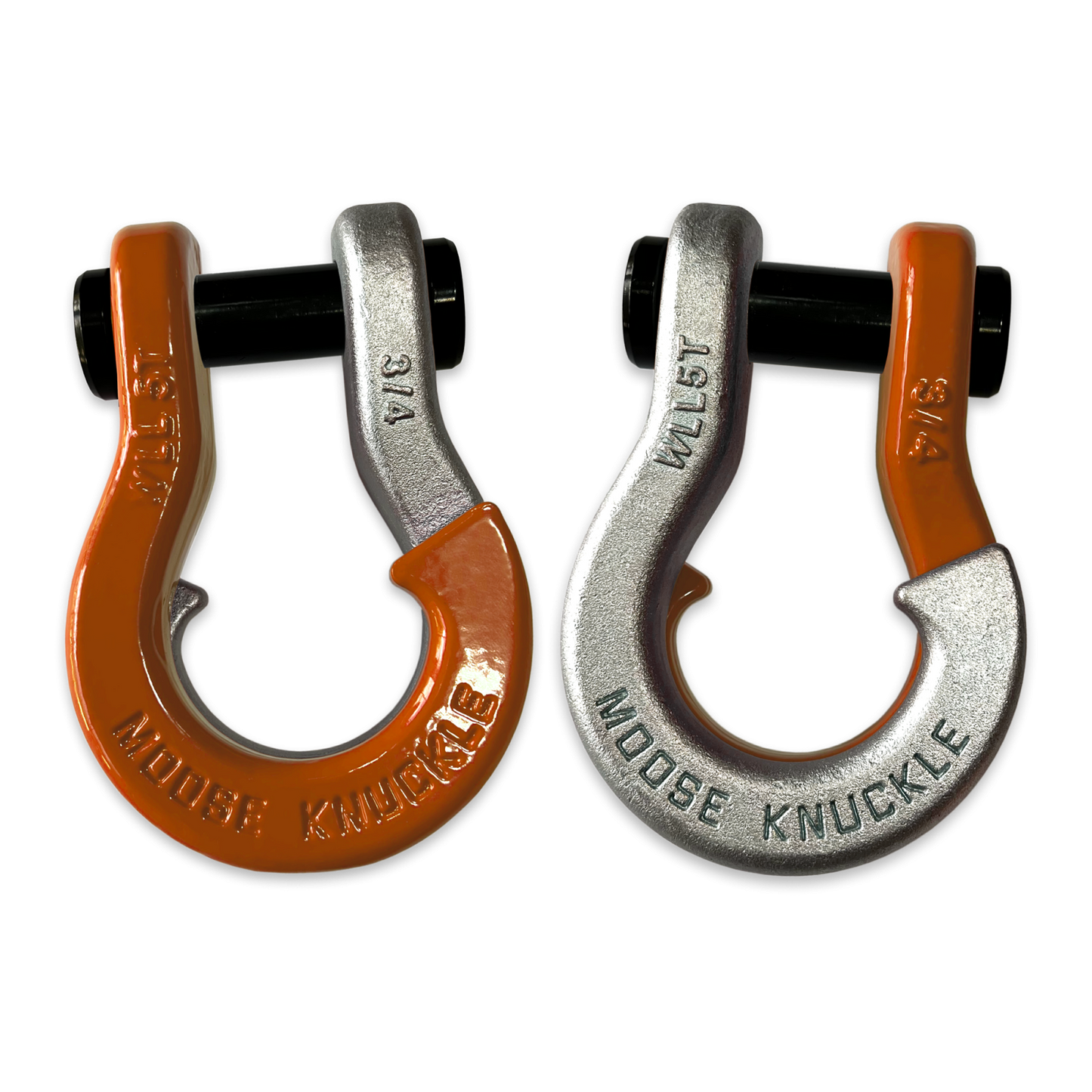 Jowl Recovery Split Shackle 3/4 Obscene Orange Moose Knuckle Offroad