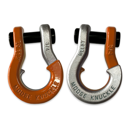 Jowl Recovery Split Shackle 3/4 Obscene Orange Moose Knuckle Offroad