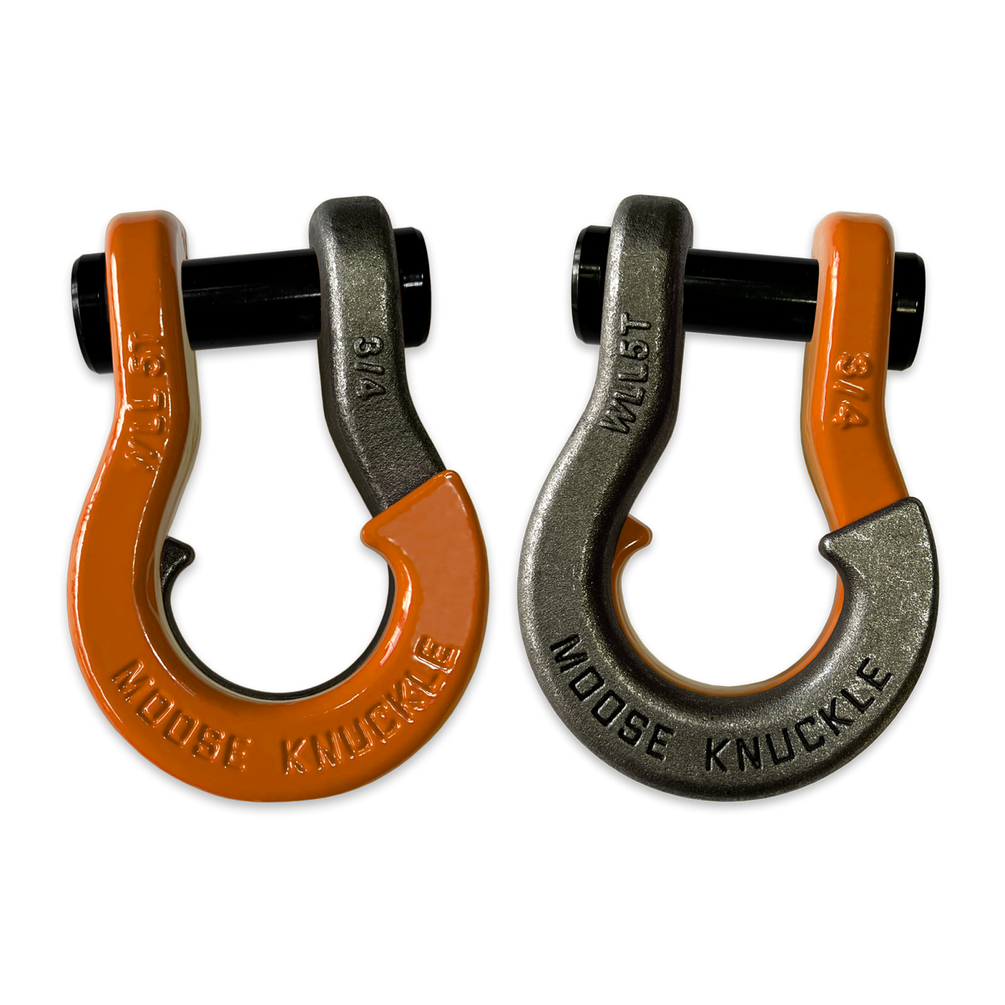 Jowl Recovery Split Shackle 3/4 Obscene Orange Moose Knuckle Offroad