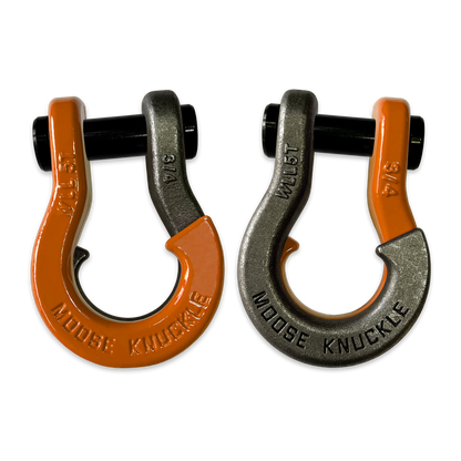 Jowl Recovery Split Shackle 3/4 Obscene Orange Moose Knuckle Offroad