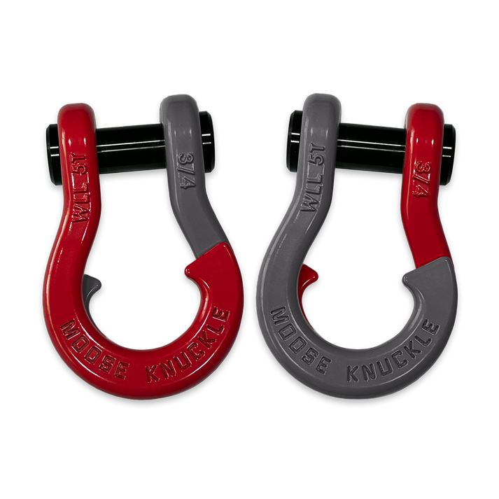 Jowl Recovery Split Shackle 3/4 Flame Red Moose Knuckle Offroad