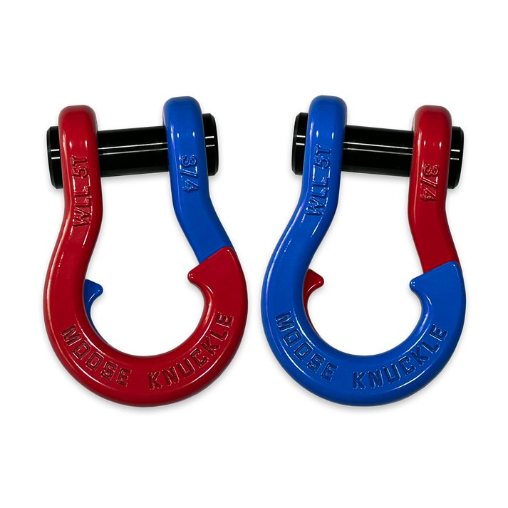 Jowl Recovery Split Shackle 3/4 Flame Red Moose Knuckle Offroad