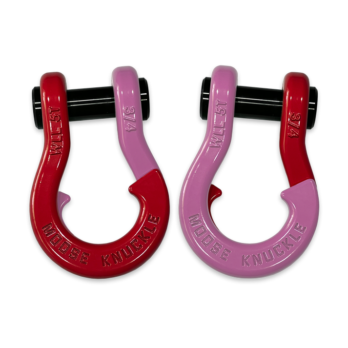 Jowl Recovery Split Shackle 3/4 Flame Red Moose Knuckle Offroad