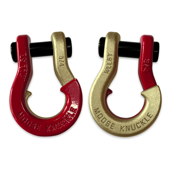 Jowl Recovery Split Shackle 3/4 Flame Red Moose Knuckle Offroad