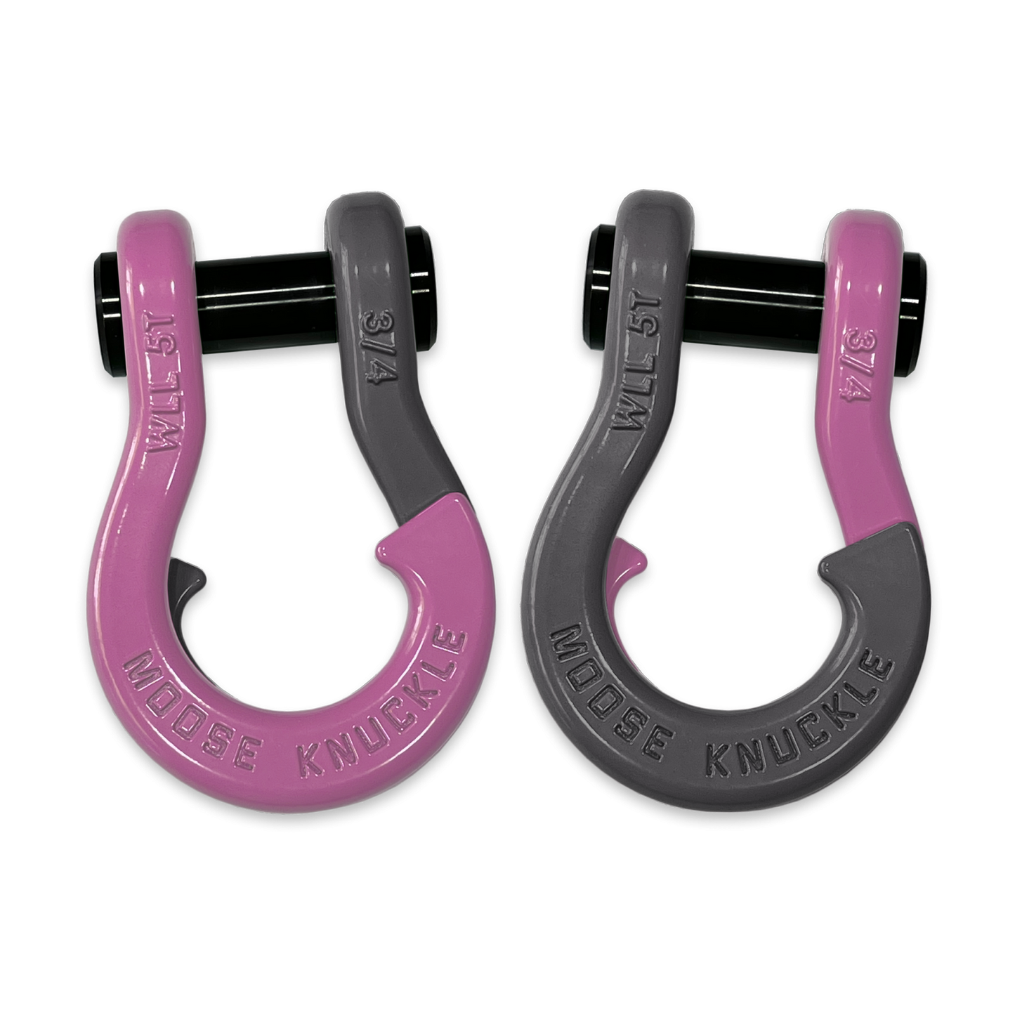 Jowl Recovery Split Shackle 3/4 Pretty Pink Moose Knuckle Offroad