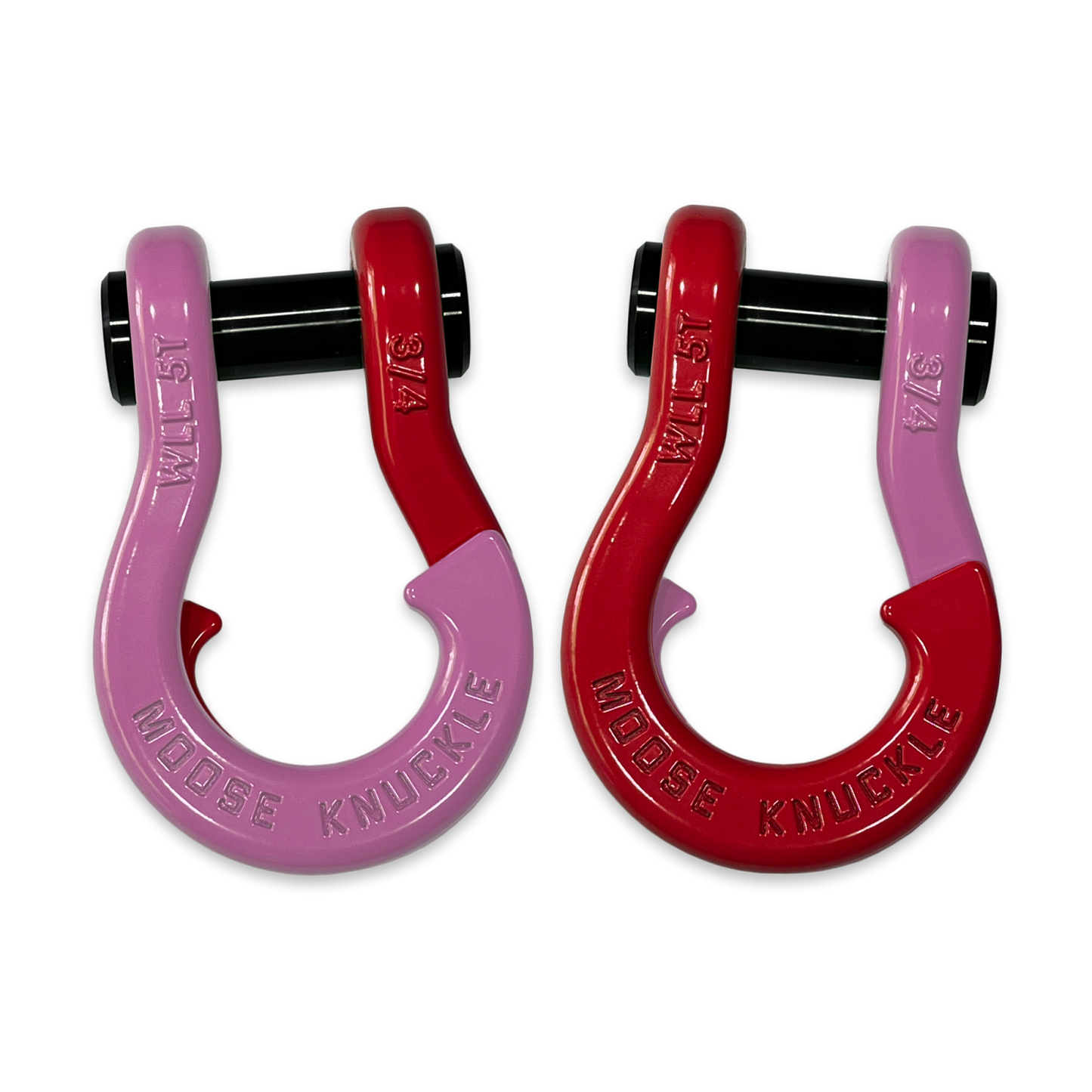 Jowl Recovery Split Shackle 3/4 Pretty Pink Moose Knuckle Offroad
