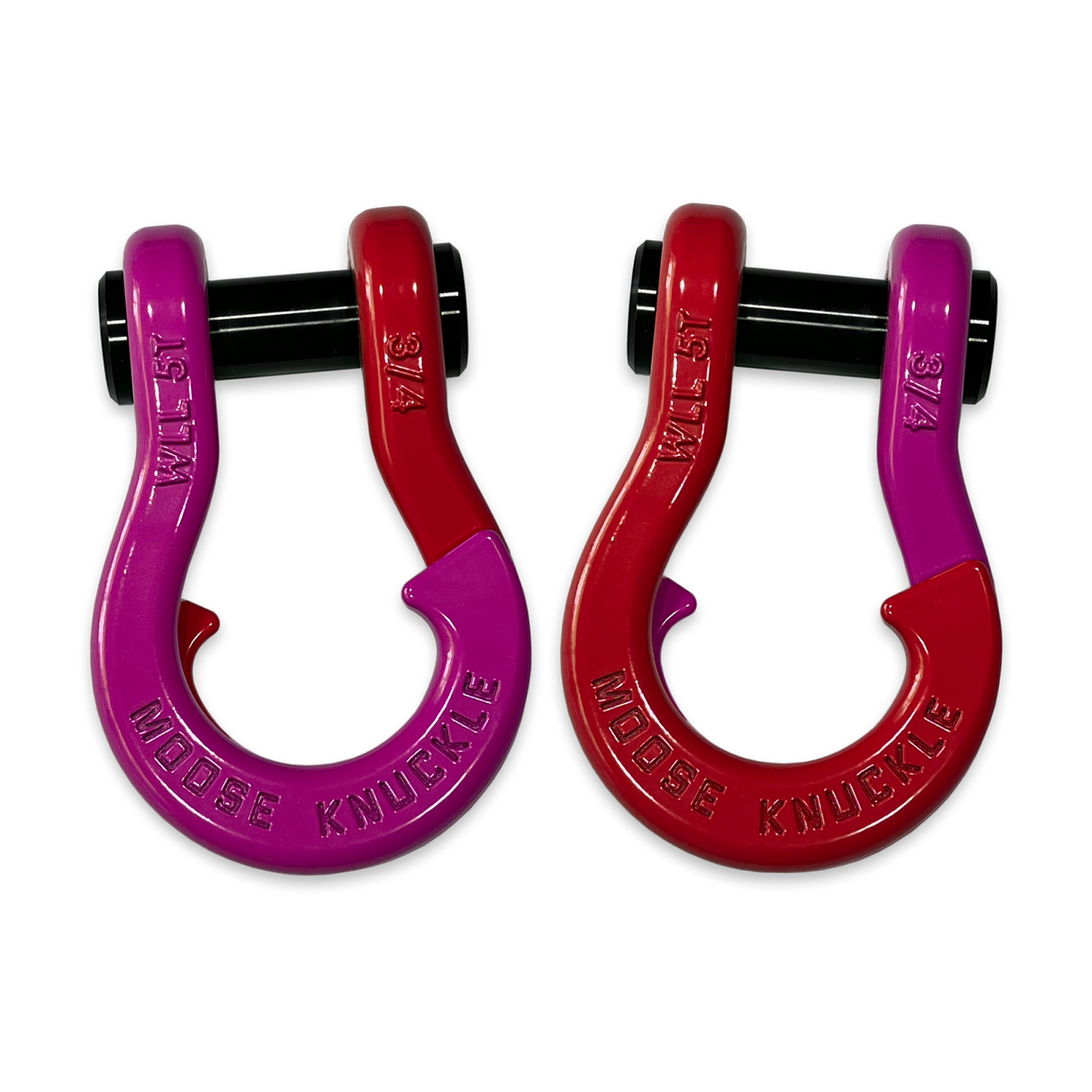 Jowl Recovery Split Shackle 3/4 Pogo Pink Moose Knuckle Offroad
