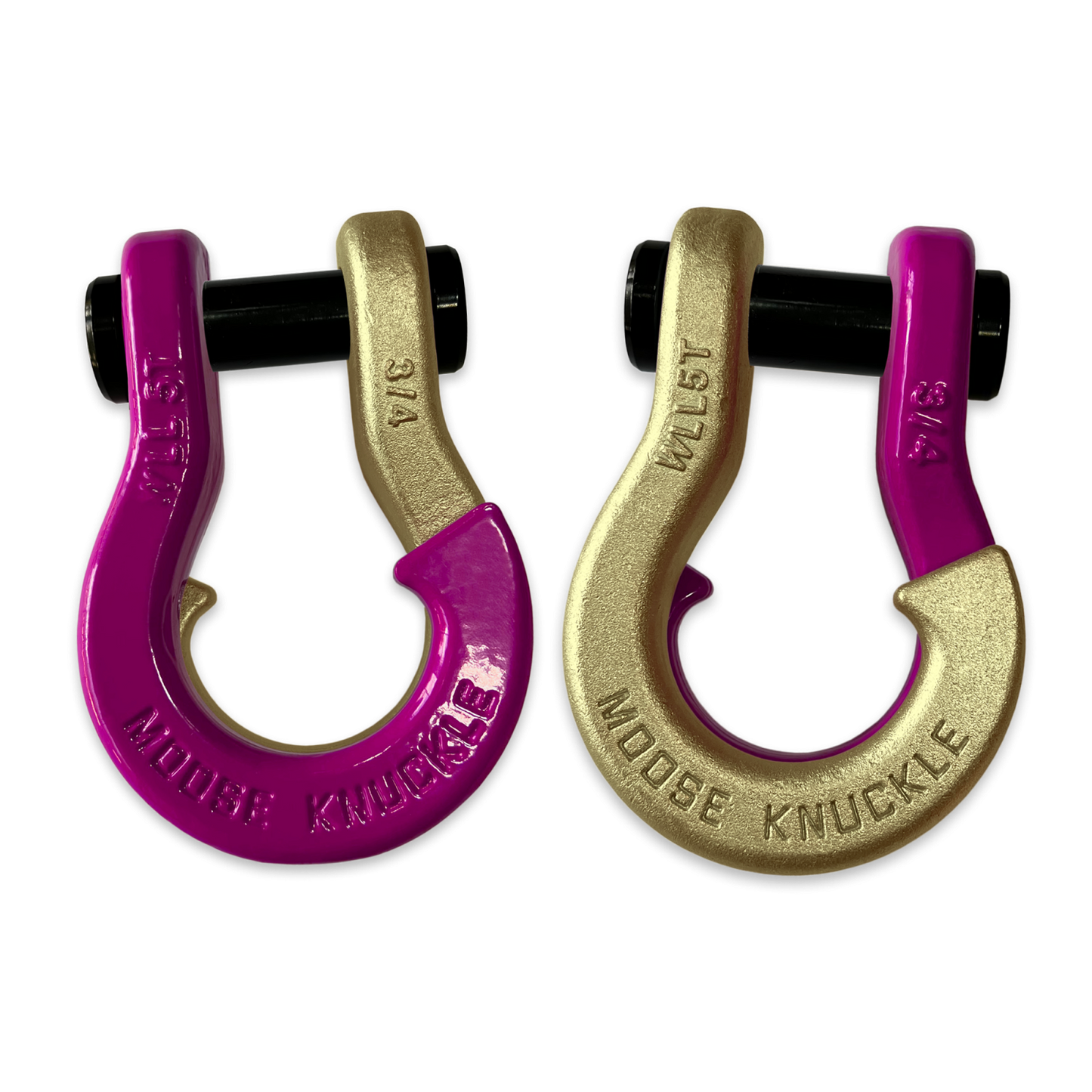 Jowl Recovery Split Shackle 3/4 Pogo Pink Moose Knuckle Offroad