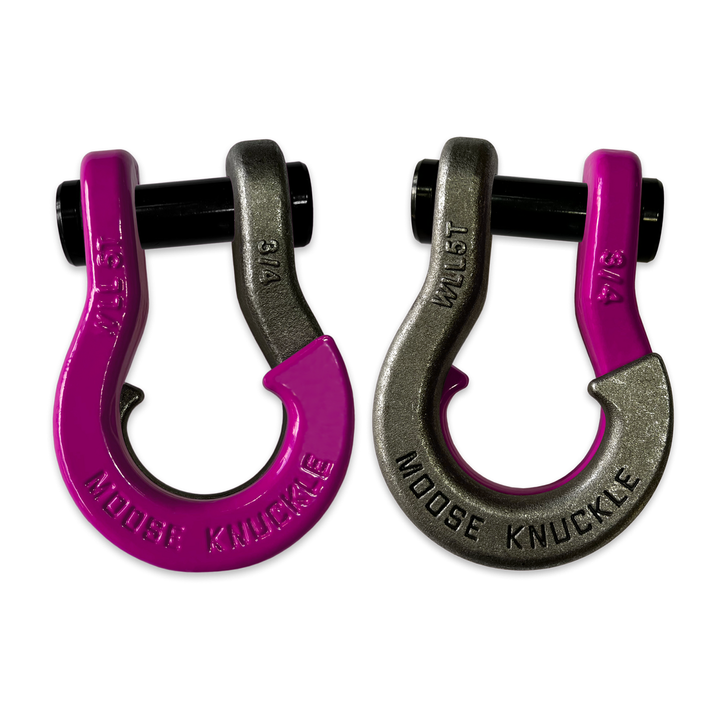 Jowl Recovery Split Shackle 3/4 Pogo Pink Moose Knuckle Offroad