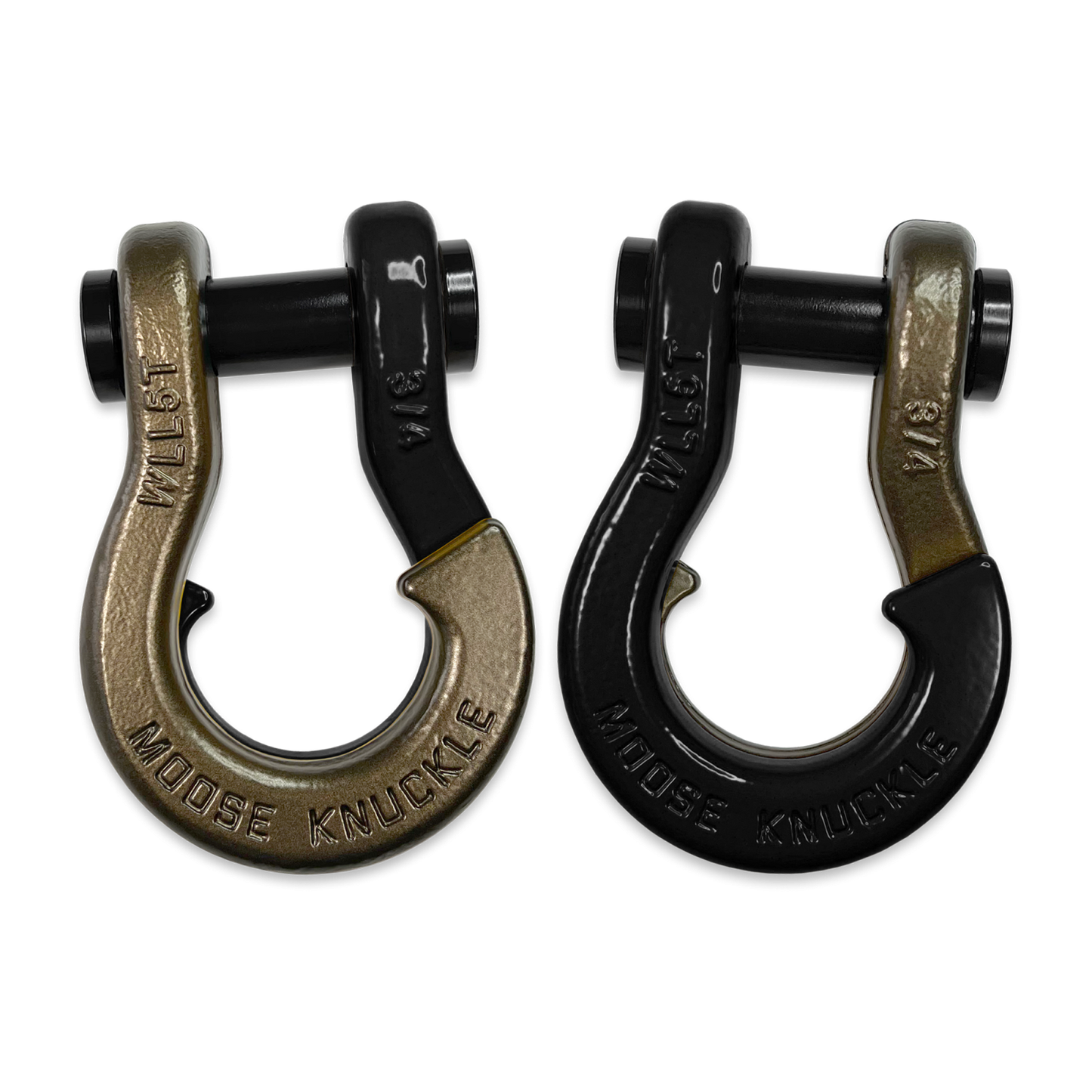 Jowl Recovery Split Shackle 3/4 Buff Bronze Moose Knuckle Offroad