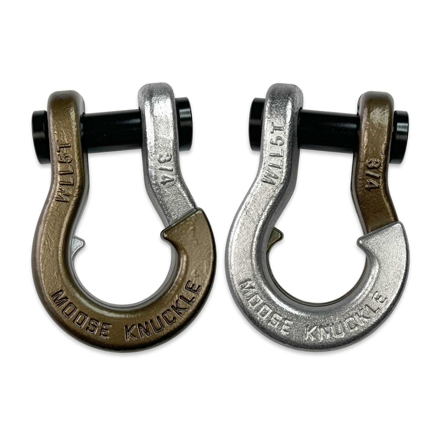 Jowl Recovery Split Shackle 3/4 Buff Bronze Moose Knuckle Offroad