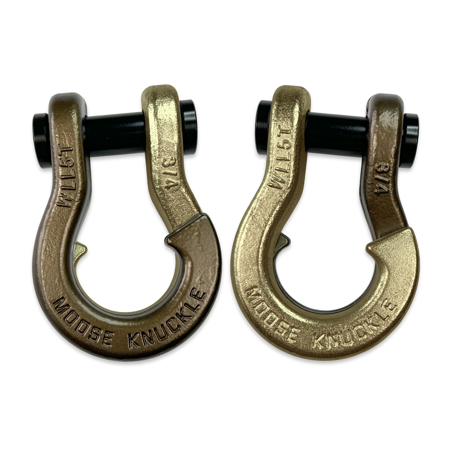 Jowl Recovery Split Shackle 3/4 Buff Bronze Moose Knuckle Offroad